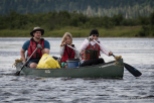 Family canoe trip on the Allagash